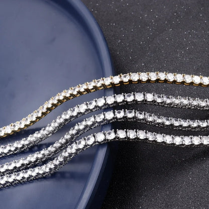 Luxury Iced Out Necklace For Women Charms Tennis Chain Large Crystal Zircon Pendant Chains Hip Hop Jewelry Wedding Gifts