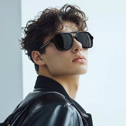 New Arrivals Aviator Polarized Sunglasses Handmade Acetate UV400 Protection Square Pilot Sun Glasses for Women Men