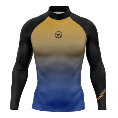 Men's Rashguard Snorkeling Camo Gradient Long Sleeve Surfing Shirts Sunscreen Diving Surf Sweatshirt UV Protection RT Swimwear
