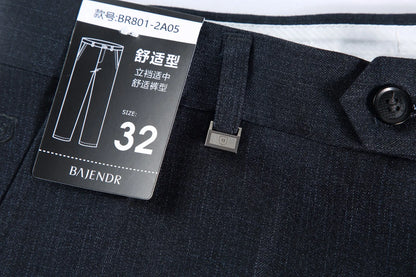 Brand New High-end Men's Wool Pants -Wool Blend Thin Fabric for Summer,Business Formal Dress Pants,Wool Blend Trousers