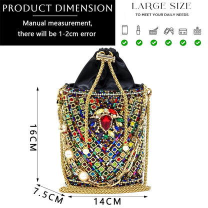2024 Latest Wedding Pointed Toe Women's Shoes High Heel Black Color Rhinestones italian shoes and bags matching set