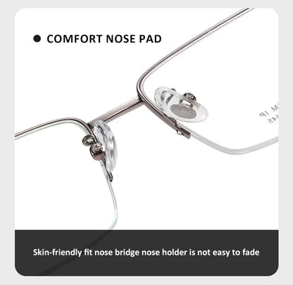 Simple New Retro Ultra-light Titanium Eyeglass Frames Men's Anti-blue Light Glasses Can Be Customized Prescription 18012