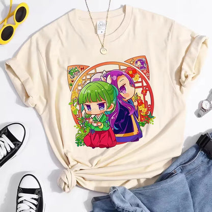 Apothecary Diaries top tees female anime harajuku  Comfortable Punk t shirt Classic hip hop Retro women aesthetic streetwear