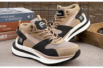 High Quality 2023 Fashion Work Boots Men Anti-puncture Safety Sneakers Steel Toe Cap Indestructible Protective Male Footwear