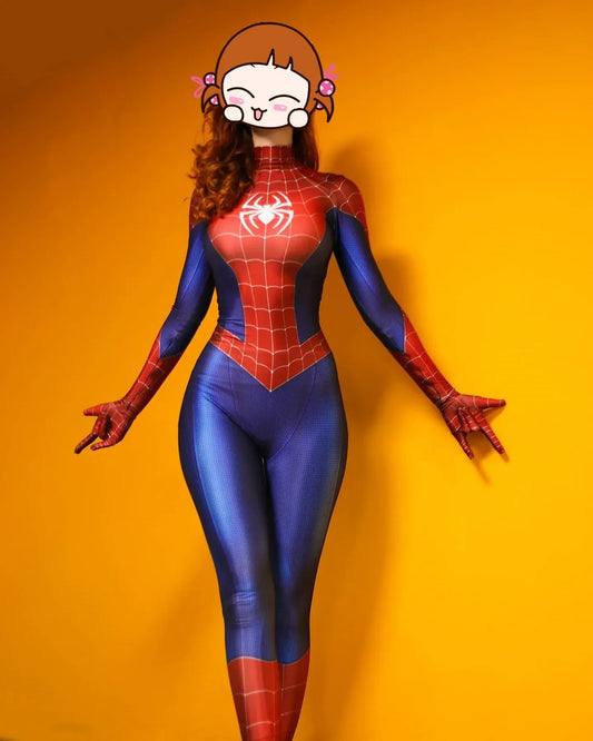Woman Spider PS4 Game Superhero Cosplay Costume Halloween Bodysuit Zentai Suit Adult Party Jumpsuit
