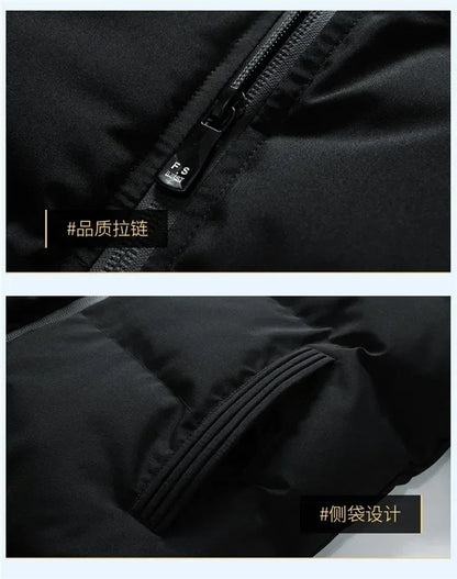 Men's Cotton Warm Jacket - 2025 Winter Fashion Trend - Short Warm Men's Jacket - Thick and Casual Warm Jacket - Men's Trench Coa