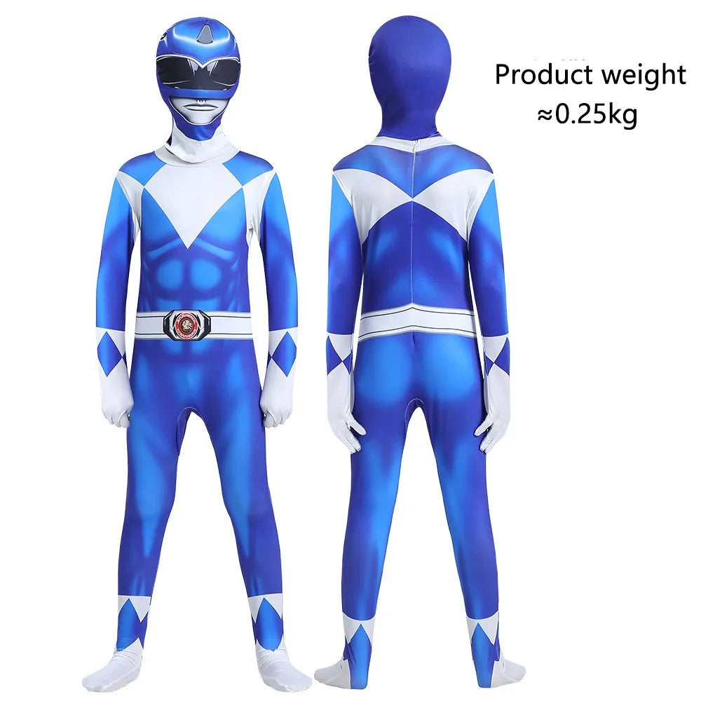 Adult Kids Superhero Power Samurai Sentai Shinkenger Rangers Costume Cosplay Adult Jumpsuit Dress Halloween Party Zentai Suits