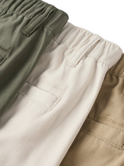 2026 Summer New Oversize 215gsm Tencel Lyocell Blend Fabric Cargo Shorts Men Fashion Outdoor Wear