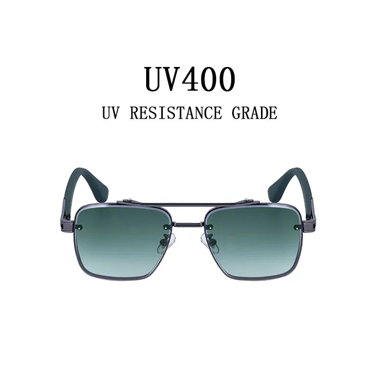 2025 Square Sunglass Men Luxury Sunscreen Rimless Sunglasses Women Vintage Fashion Glasses Gafas De Sol Hombre Lunette De Soleil
