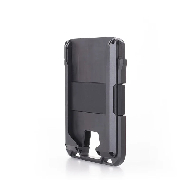 leather Credit Card Holder Wallets Men Brand Rfid Black brown Magic mutifunciton  Slim Mini Wallet Small Money Bag Male Purses