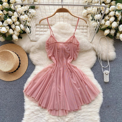 Woman Plus Size Sexy V-Neck Strap Dress Lace Trim Slim Short Dress Women Fashion Comfortable Dress Party Hotsweet