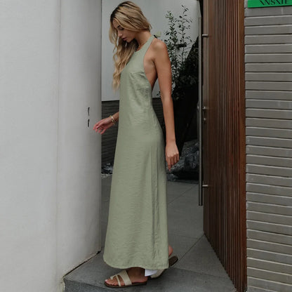 2024 Summer Women Backless Elegant Dress