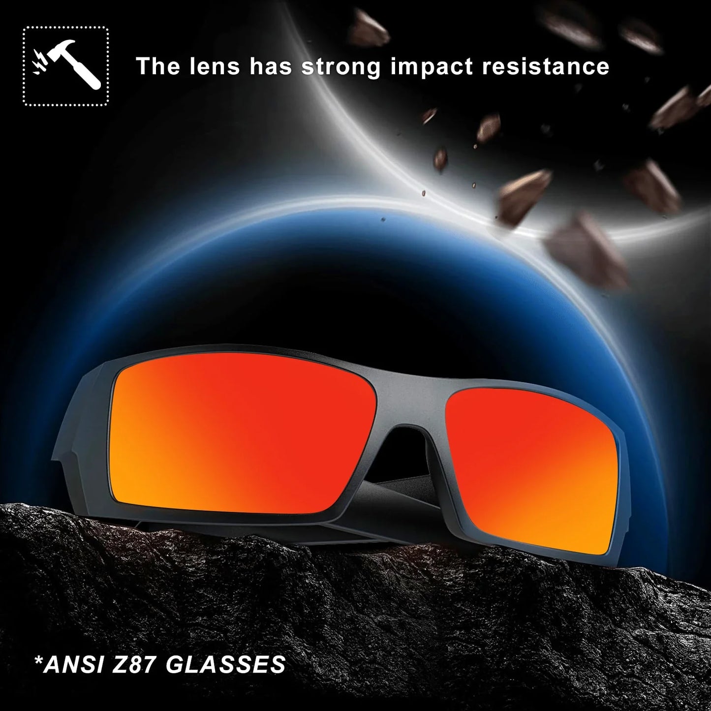 Z87 Polarized Sunglasses Men Women Wrap Around Sport Driving UV400 Retro Vintage Shield Safety Glasses 8231