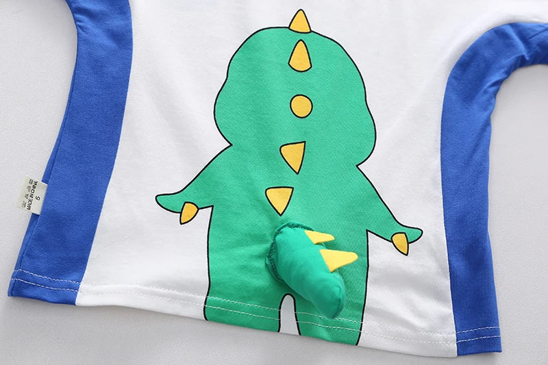 Toddler Baby Boy Girl Clothing Sets Summer Casual Infant Cute Animal Modeling 2pcs Outfits Cotton T-shirt+Shorts Kids Tracksuit