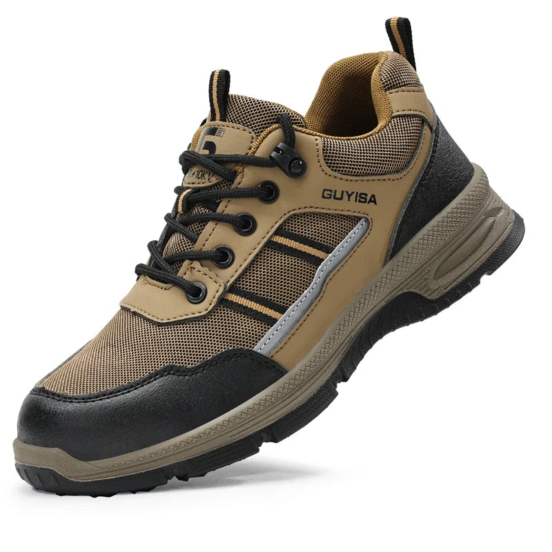 Latest 2024 Fashion Insulation 10KV Men Safety Work Shoes Sneakers Steel Toe Anti Smashing Indestructible Male Footwear