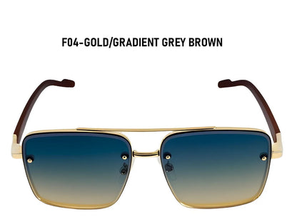 UV400 Protection Square Sunglasses Women Trendy Beach Vacation Brand Design Wooden Vintage Retro Sunglass Men Fashion Glasses