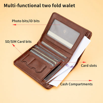 Classic Style Wallet PU Men's Wallet Short Men's Wallet Wallet Men's Fashion High Quality