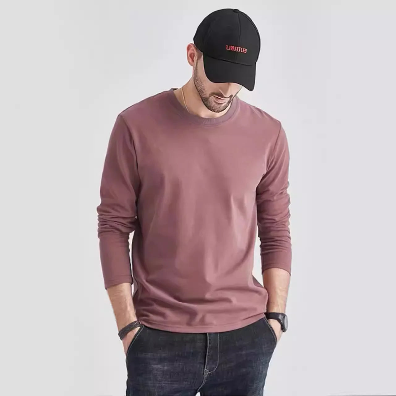 Men's 100% Merino Wool Base Layer Shirt 240G Thermal Top Warm Wicking Breathable Anti-Odor Underwear Warm Clothing Base Layer