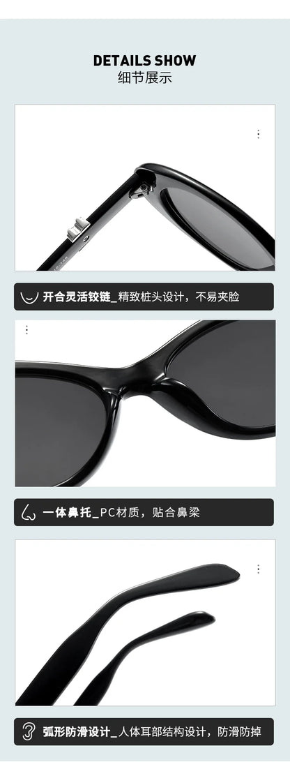 Vintage Oval Sunglasses NEW Women Luxury Brand Designer Small Oval Sun Glasses Retro Fashion Shades Men Eyegalsses Gafas De Sol