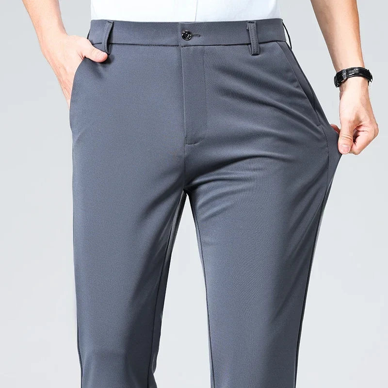 Golf pants Men Spring Summer Elastic Pants Quick Drying Quality Business Casual Pants