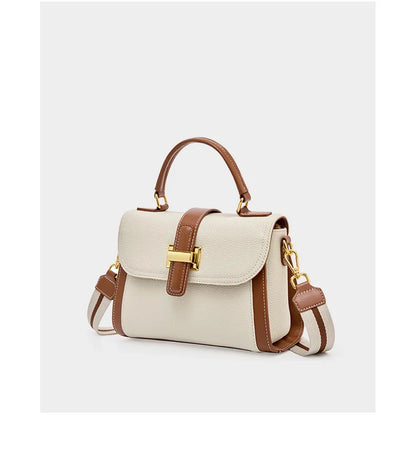Luxury handbags female crossbody bags small square shoulder bag mom women bags new fashion 2025 genuine cowhide leather satchel