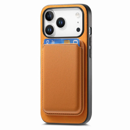 حافظة جلدية مغناطيسية قابلة للفصل 2 في 1 مع فتحات بطاقات لهاتف iPhone 17 Pro Max 16 Plus 15 14 13 12 11 17air 16E غطاء قابل للطي