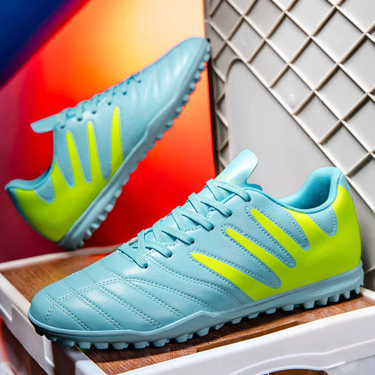 Men's lightweight and breathable high top football shoes TF nail all season outdoor football shoes sports shoes