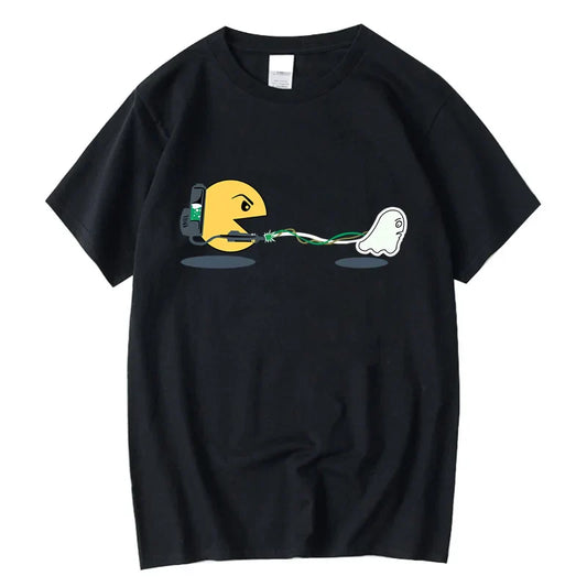Summer Casual Men's High-quality T-shirt Cotton Blend Funny Design Print Loose O-neck T Shirt for Men Short Sleeve Male Top Tees