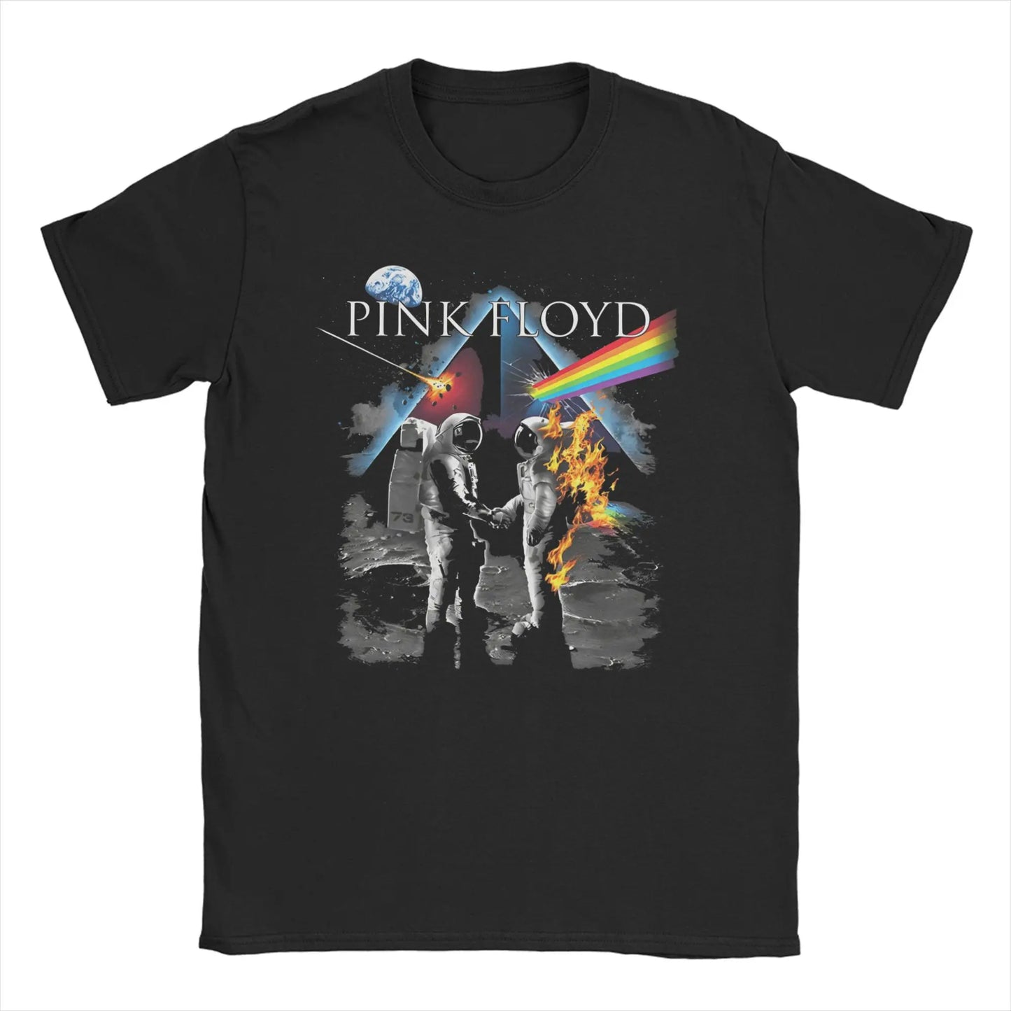 Wish You Were Here Cool Band Men Women T Shirt Rock Music PF Tee Shirt Short Sleeve T-Shirt Pure Cotton 4XL 5XL 6XL Clothes