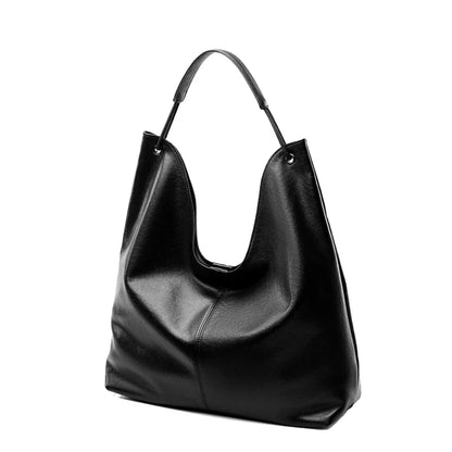 New Women's Large Capacity Genuine Leather Handbag Fashion Single Shoulder Underarm Bag for Ladies Commuting Stylish Girls Bag