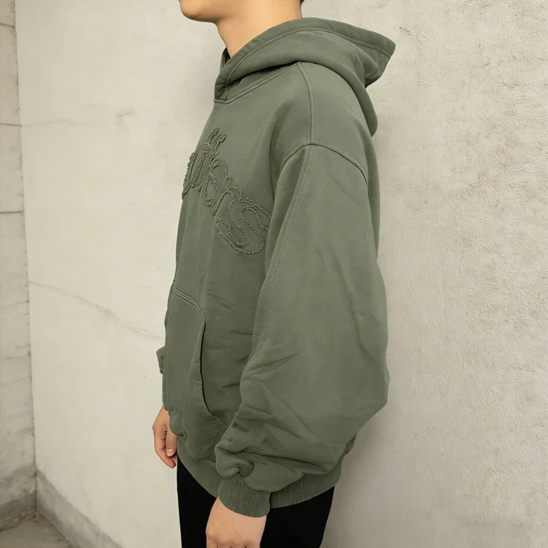 High Quality Cotton Pullover Tops American Style Letter Printed Hoodies Autumn Men's Women's Casual Long Sleeves Sweatshirt