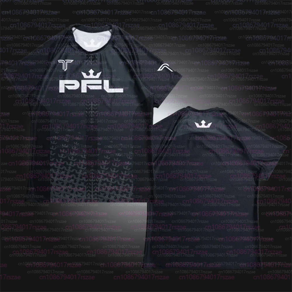 PFL Walk 2025 Boxing Jersey Men Summer Sparring MMA Uniform Clothing Outdoor Sports Short Sleeve Supporter T-Shirt Oversized Top