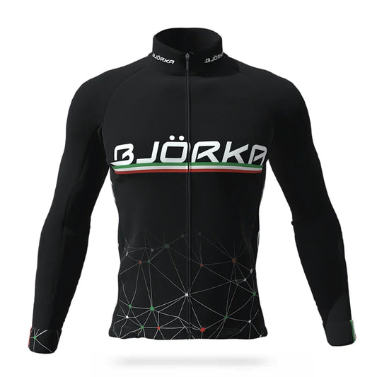 Winter Cycling Thermal Fleece Long Sleeve Jerseys Chamarras De Hombres Men's Pro Team Bicycle Jackets 3 Rear Pockets Coat