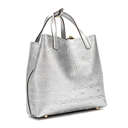 Colour Simple Design Fashion Handbag Pure Large Capacity Exquisite Versatile Classic Retro Style Women's
