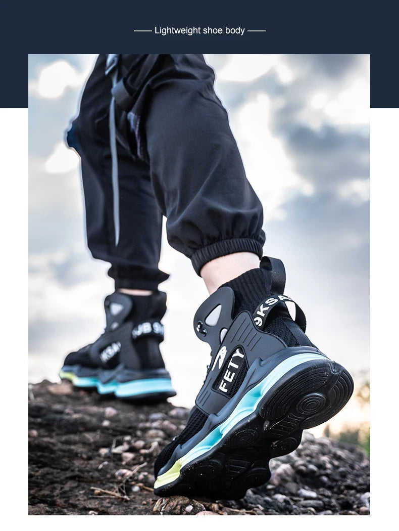European Plus Size 50 Newest Design Men Wrok Safety Boots Anti-smash Steel Toe Cap Indestructible Construction Industry Shoes