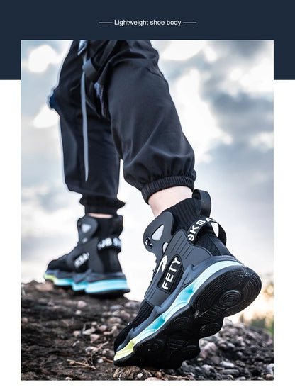 European Plus Size 50 Newest Design Men Wrok Safety Boots Anti-smash Steel Toe Cap Indestructible Construction Industry Shoes