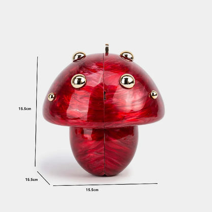 Handbag Crossbody Bag Clutch Evening Acrylic Shoulder Fashion New Mushroom-shaped Wedding Pouch In Luxury Handbags Women