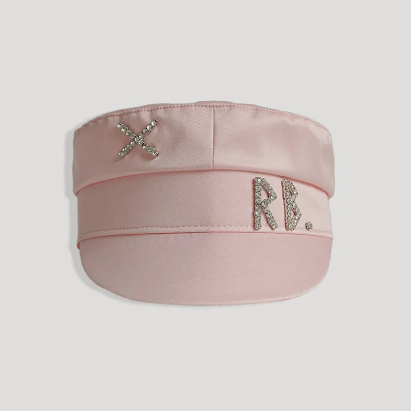 New Women Hats Crystal baker boy hat Wool Newsboy Caps Female Flat Militray Caps Visor S-XL