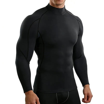 Men Running T shirt Quick Dry Bodybuilding Sport Shirt Long Sleeve Shirts Compression Top Fitness Tight Rashgard Gym T-Shirt Men
