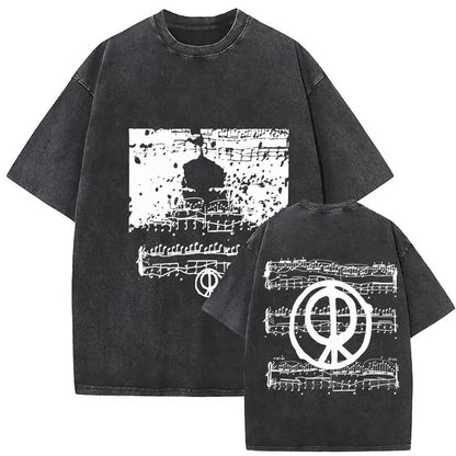 Rosalia Lux Tour Album 2025 Vintage Washed T Shirts Men Women Casual Oversized Cotton T-shirt Fashion Pop Print Clothing Tshirt