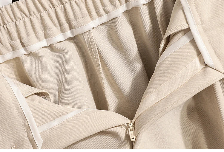 Plus Size Pants Woman 2026 Spring Autumn New Arrival High Waist Suit Pants High Quality Korean Style Straight Trousers