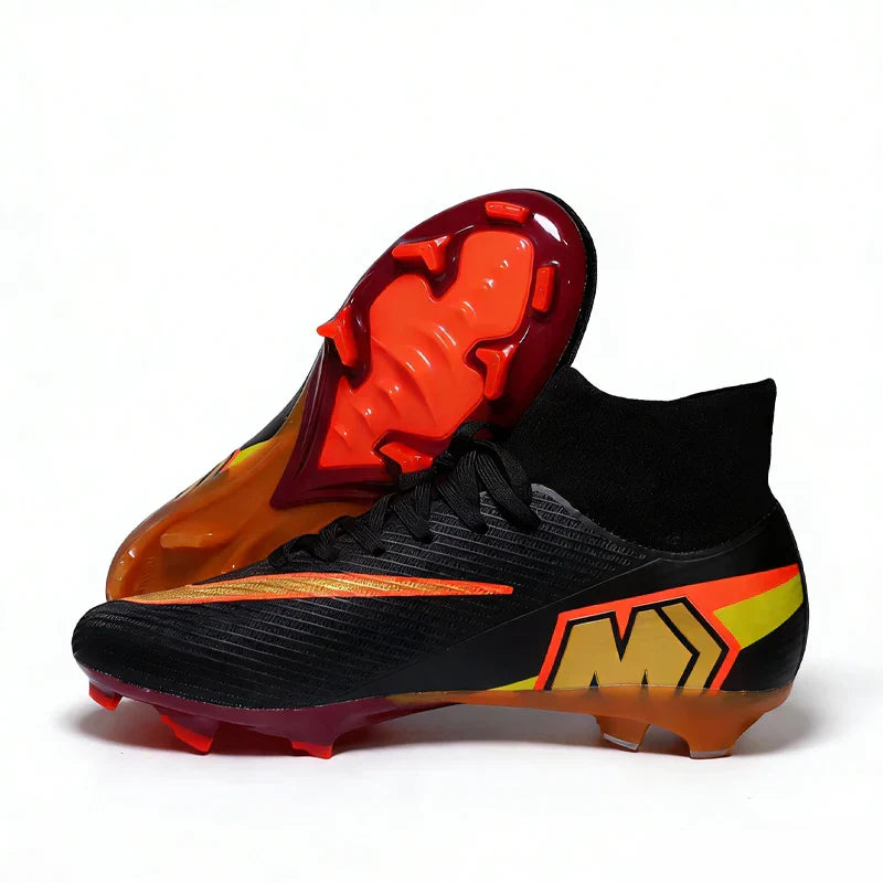 Professional Mens Soccer Shoes Flexible Turf Soccer Cleats for Boys Sneakers TF/FG Training Football Boots Chuteira Campo 35-45