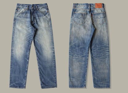 Good Quality  Washed Slim Fitting Denim Pants 100% Cotton Heavy Thick Jean 14oz