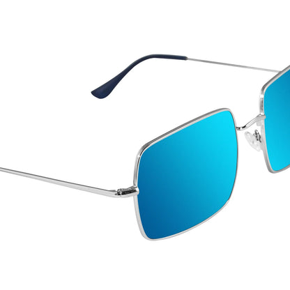 Polarized Sunglasses for Men XXL Size Extra Large Rectangular Metal Ultralight UV400 Protection Glasses 8812