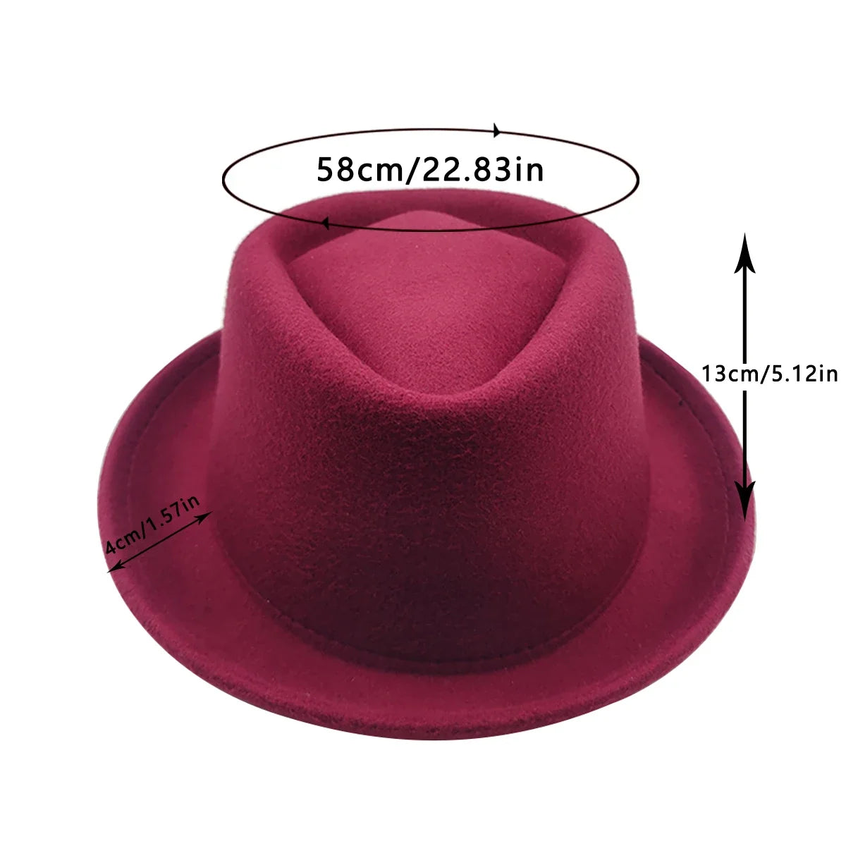 Men's small top hat retro jazz hat small brim fashionable and versatile