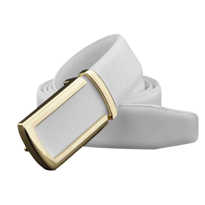 Men's High Quality C Letter Buckle White Belt Casual Leather Cowhide Fashion Jeans Belt Men's Designer Ceinture