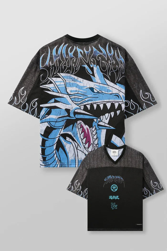 New  Big T-shirt Xia Xin American Joint Yu-gi-wang Super Jogger Street Gym Sports Loose Holes Casual Couple Trend Short Sleeves