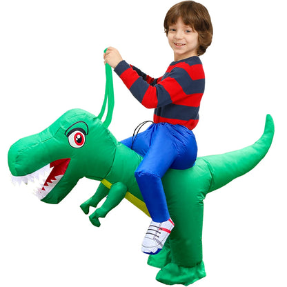 Kids Child Dinosaur Inflatable Costume Unicorn Dress Suits Anime Purim Halloween Party Cosplay Costumes for Boys Girls