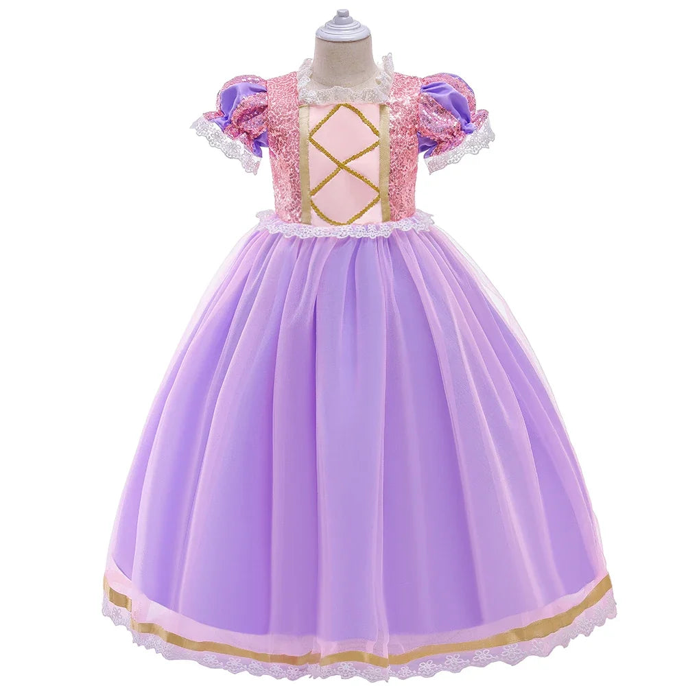 Halloween Costume for Girls Carnival Cosplay Kids Clothes Party Birthday Princess Dress Lace Wedding Christmas Costumes