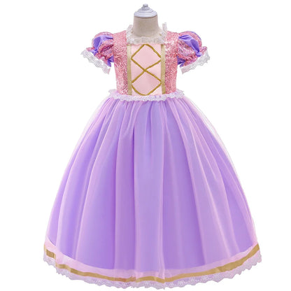 Halloween Costume for Girls Carnival Cosplay Kids Clothes Party Birthday Princess Dress Lace Wedding Christmas Costumes